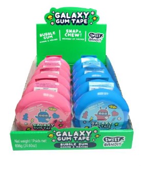 Galaxy Gum Tape 12/58g - Candy - - Tevan Enterprises - Canadian Wholesale Confections