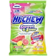 Hi Chew Sweet & Sour Mix Bag 6/100g - Candy - - Tevan Enterprises - Canadian Wholesale Confections