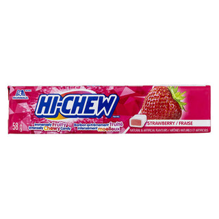 Hi Chew Fruit Chews Strawberry 12/58g - Candy - - Tevan Enterprises - Canadian Wholesale Confections
