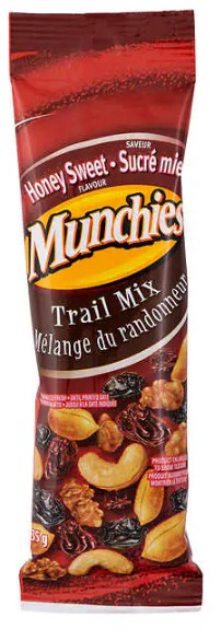 Munchies Honey Sweet Trail Mix 12/35g - Snacks - - Tevan Enterprises - Canadian Wholesale Confections