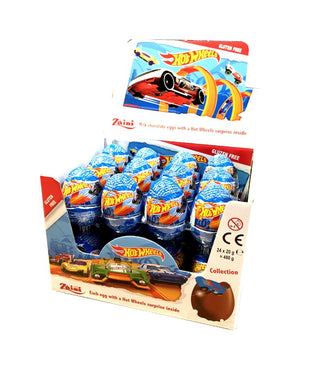 Zaini Hot Wheels Chocolate Eggs 24/20g - Chocolate and Chocolate Bars - - Tevan Enterprises - Canadian Wholesale Confections