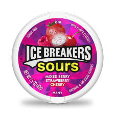 Ice Breakers Sours Mixed Berry 6/43g - Mints - - Tevan Enterprises - Canadian Wholesale Confections