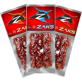 Zak's Steak Strips peppered 5/57g - Jerky - - Tevan Enterprises - Canadian Wholesale Confections