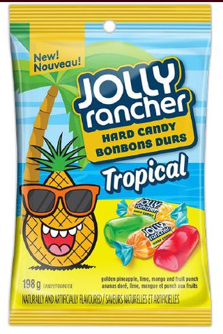 Jolly Rancher Assorted Hard Candy Tropical 10/198g - Candy - - Tevan Enterprises - Canadian Wholesale Confections