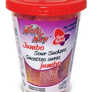 Koala Kup - Jumbo Sour Suckers 12/140g - Candy - - Tevan Enterprises - Canadian Wholesale Confections
