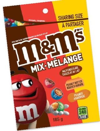 M&M's Mix Classic Peg Top12/109g - Chocolate and Chocolate Bars - - Tevan Enterprises - Canadian Wholesale Confections