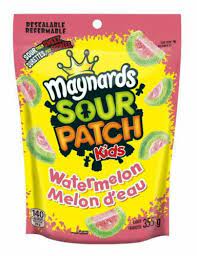 Maynards Sour Patch Kids Watermelon Stand-Up Bag 12/315g - Candy - - Tevan Enterprises - Canadian Wholesale Confections