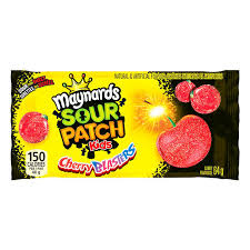 Maynards Sour Cherry Blasters Singles 18/55g - Candy - - Tevan Enterprises - Canadian Wholesale Confections