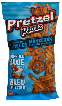 Pretzel Pzazz Buffalo Blue Cheese 12/56g - Snacks - - Tevan Enterprises - Canadian Wholesale Confections