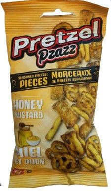 Pretzel Pzazz Honey Mustard 12/56g - Snacks - - Tevan Enterprises - Canadian Wholesale Confections