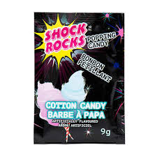 Shock Rocks Popping Candy - Cotton Candy 24/9g - Candy - - Tevan Enterprises - Canadian Wholesale Confections