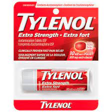 Tylenol Extra Strength EZ Tabs 12/10tabs - Pain Relief - - Tevan Enterprises - Canadian Wholesale Confections