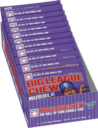 Big League Chew Grape 12/60g - Gum - - Tevan Enterprises - Canadian Wholesale Confections
