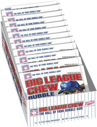 Big League Chew Original 12/60g - Gum - - Tevan Enterprises - Canadian Wholesale Confections