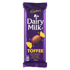 Dairy Milk Toffee Family Bar 95g, 21 per box, Chocolate and Chocolate Bars, Mondelez (Cadbury), [variant_title] - Tevan Enterprises