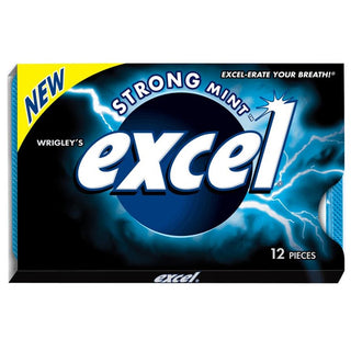 Excel Strong Mint 12/12pc - Gum - - Tevan Enterprises - Canadian Wholesale Confections