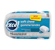 Excel Peppermint Soft Chews 8/15pc - Gum - - Tevan Enterprises - Canadian Wholesale Confections