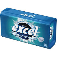 Excel Mints Peppermint 8/34g - Mints - - Tevan Enterprises - Canadian Wholesale Confections
