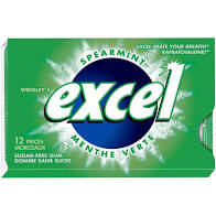 Excel Spearmint 12/12pc - Gum - - Tevan Enterprises - Canadian Wholesale Confections