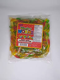 Gummy Zone Wacky Worms bulk 1kg - Bulk Candy - - Tevan Enterprises - Canadian Wholesale Confections