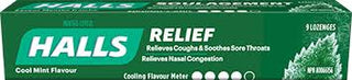 Halls Coolmint 20/9pc - Cough and Cold - - Tevan Enterprises - Canadian Wholesale Confections