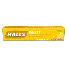 Halls Honey Lemon 20/9pc - Cough and Cold - - Tevan Enterprises - Canadian Wholesale Confections