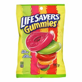 Lifesavers 5 Flavour Gummies peg bag 12/180g - Candy - - Tevan Enterprises - Canadian Wholesale Confections