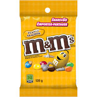 M&M's Peanuts Peg Top 120g 24's, Chocolate and Chocolate Bars, Mars, [variant_title] - Tevan Enterprises