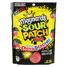 Maynards Sour Cherry Blasters Stand-Up Bag 12/355g - Candy - - Tevan Enterprises - Canadian Wholesale Confections