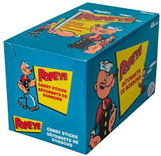 Popeye Candy Sticks 48/64g - Candy - - Tevan Enterprises - Canadian Wholesale Confections
