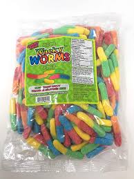 Gummy Zone Sour Wacky Worms bulk 1kg - Bulk Candy - - Tevan Enterprises - Canadian Wholesale Confections