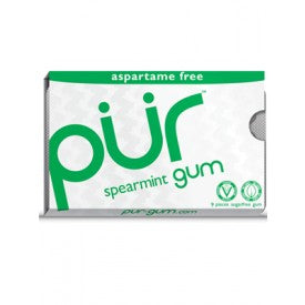 PUR gum Spearmint 12/12pc - Gum - - Tevan Enterprises - Canadian Wholesale Confections