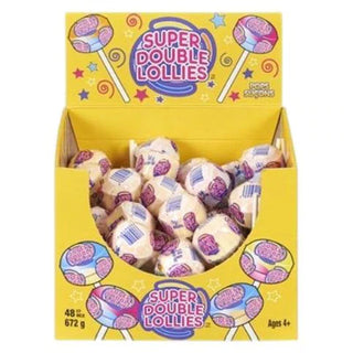 Super Double Lollies 48ct - Candy - - Tevan Enterprises - Canadian Wholesale Confections