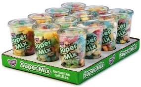 Super Mix Candy Cup Sour 12/370g - Candy - - Tevan Enterprises - Canadian Wholesale Confections