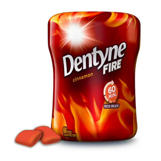 Dentyne Fire Cinnamon bottles 6/60pc