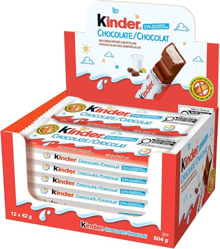 Kinder Chocolate Bar 12/42g