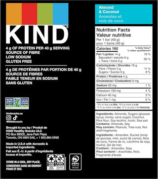 Kind Bar Almond & Coconut 12/40g