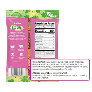 Katjes Sour Unicorn Gummies 15/140g