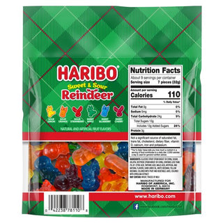 Haribo Sweet & Sour Reindeer 8/284g