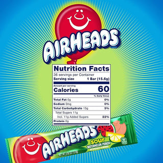 Airheads Sour Watermelon Singles 36/15.6g