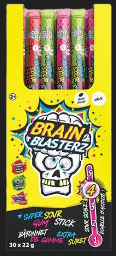 Brain Blasterz Super Sour Gum Sticks 30/22g