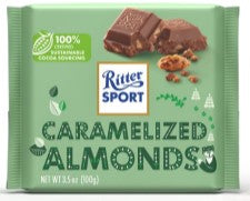 Ritter Sport Caramelized Almonds 12/100g