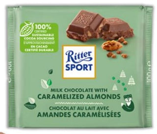 Ritter Sport Caramelized Almonds 12/100g - Chocolate and Chocolate Bars -  - Tevan Enterprises - Canadian Wholesale Confections