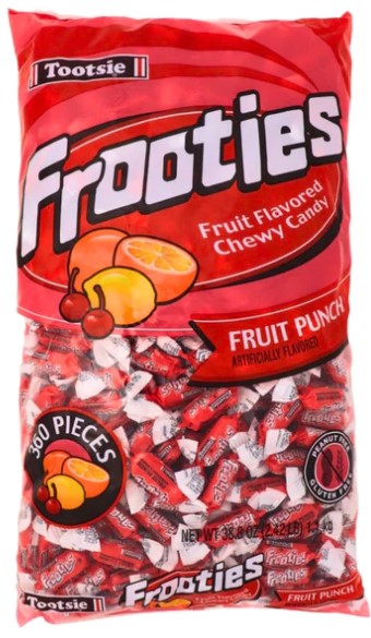 Tootsie Frooties Fruit Punch bulk candy 1.1kg