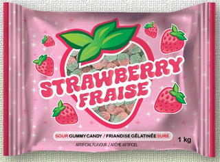 Gummy Zone Sour Strawberries bulk 1kg