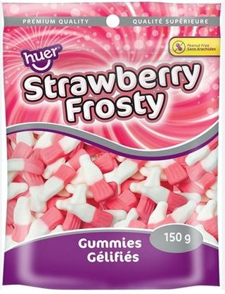 Huer Strawberry Frosty Bags 12/150g - Candy -  - Tevan Enterprises - Canadian Wholesale Confections