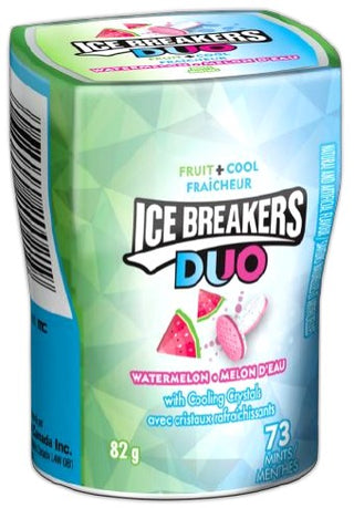 Ice Breakers Duo Watermelon  4/82g - Mints -  - Tevan Enterprises - Canadian Wholesale Confections