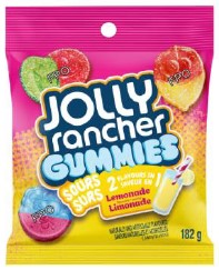 Jolly Rancher Gummies 2 in 1 Sour Lemonade 10/182g - Candy -  - Tevan Enterprises - Canadian Wholesale Confections