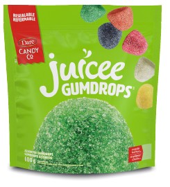 Dare Real Juicee Gumdrops 6/600g - Candy -  - Tevan Enterprises - Canadian Wholesale Confections