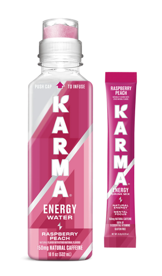 Karma Energy Water Raspberry Peach 12/532mL